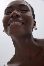 Chunky Geometric Triangle Stud Earrings in S999 Sterling Silver