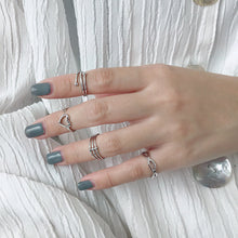 Adjustable 925 Sterling Silver Hollow Heart Ring