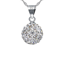 925 Sterling Silver Round CZ Ball Pendant - DIY Jewelry