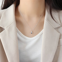 S925 Pure Silver Collarbone Chain Necklace with Water Droplet Pendant