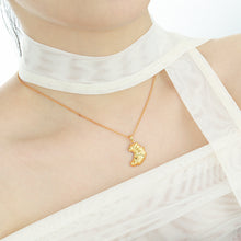 Irregular Croissant 925 Sterling Silver Necklace