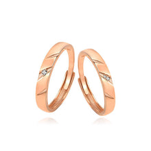 Adjustable CZ 925 Sterling Silver Promise Ring