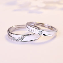 Classic CZ Leaves Adjustable Promise Ring in 925 Sterling Silver