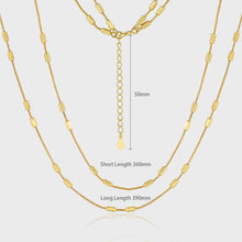 Octagonal Cylinder Double Layer 925 Sterling Silver Necklace