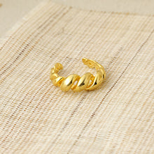 Twisted Rope 925 Sterling Silver Adjustable Ring