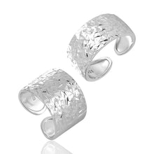Adjustable 925 Sterling Silver Fashion Hammered Ring