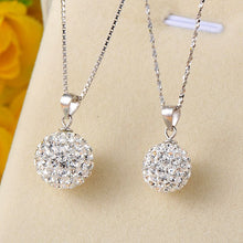 925 Sterling Silver Round CZ Ball Pendant - DIY Jewelry