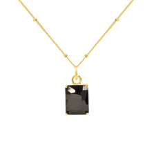 Geometry Fading Color CZ 925 Sterling Silver Necklace