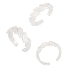 Party Irregular Leaves 925 Sterling Silver Adjustable Ring