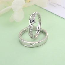 Adjustable CZ 925 Sterling Silver Promise Ring
