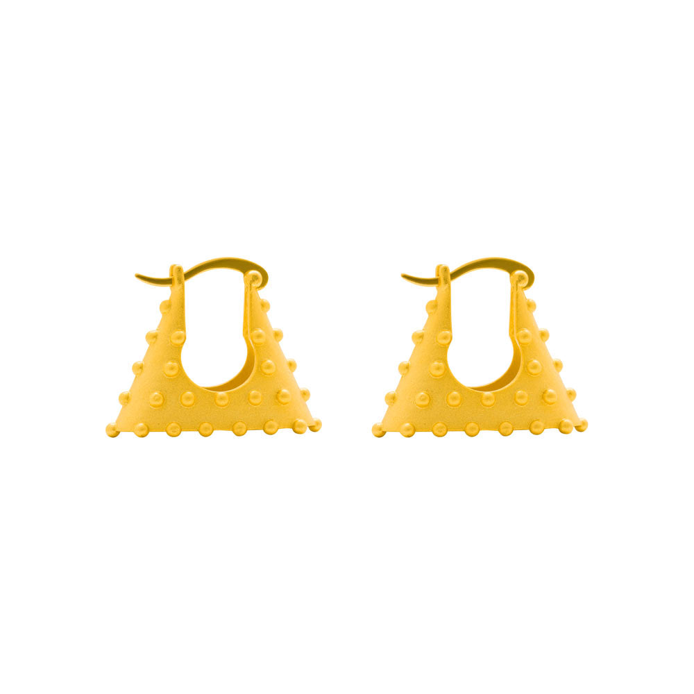 Fashion Rivet 925 Sterling Silver Hoop Earrings