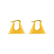 Fashion Rivet 925 Sterling Silver Hoop Earrings