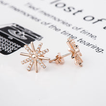 Trendy Sunflower 925 Sterling Silver Stud Earrings