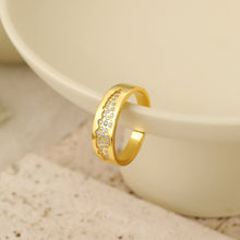 Beautiful Blue CZ Star River Adjustable Ring in 925 Sterling Silver