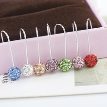 Spherical 925 Silver Hook Earrings in Various Colors