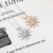 Simple Sun Flower Micro Setting Necklace in 925 Sterling Silver