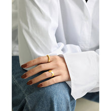 Modern Adjustable 925 Sterling Silver Irregular Geometry Ring