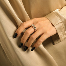 Twisted Rope 925 Sterling Silver Adjustable Ring