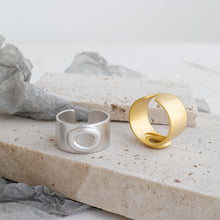 Wide Open Mouth 925 Sterling Silver Adjustable Ring