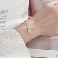 Summer Daisy Flower CZ Bracelet in 925 Sterling Silver