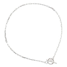 S925 Pure Silver OT Buckle Chain Necklace for Women
