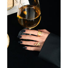 Fashion Moon Shines on the Sea 925 Sterling Silver Adjustable Ring