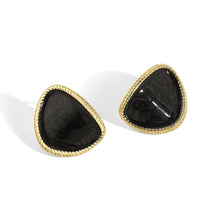 Elegant Irregular Epoxy 925 Sterling Silver Stud Earrings
