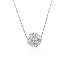 Trendy 925 Sterling Silver Lucky Necklace with Spherical Pendant