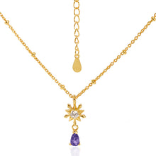 Elegant Five-Pointed Star Snowflake CZ Necklace for Women