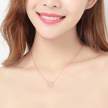 Elegant CZ Queen's Crown 925 Sterling Silver Necklace