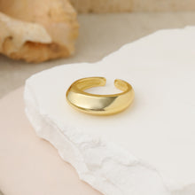 Simple Geometry Adjustable 925 Sterling Silver Ring