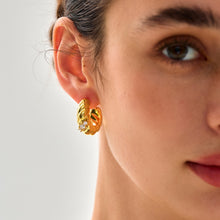 Elegant Lightweight 999 Pure Silver Geometric Hoop Earrings