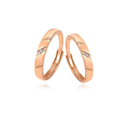 Adjustable CZ 925 Sterling Silver Promise Ring