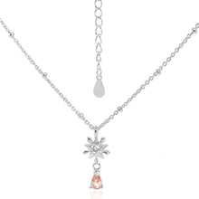 Elegant Five-Pointed Star Snowflake CZ Necklace for Women