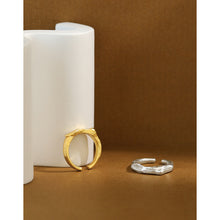 Modern Adjustable 925 Sterling Silver Irregular Geometry Ring