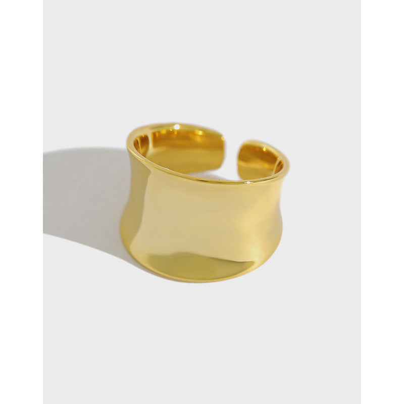 Adjustable 925 Sterling Silver Irregular Ring
