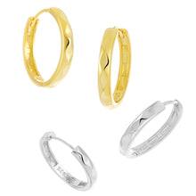 Office Casual Rhombus Carved 925 Sterling Silver Hoop Earrings