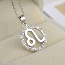 Personalized Zodiac Pendant in 925 Sterling Silver with CZ