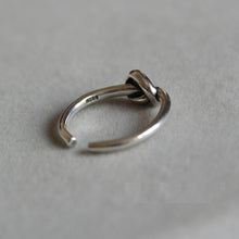 Vintage Adjustable 925 Sterling Silver Knot Ring