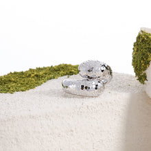 Women's Adjustable 925 Sterling Silver Mirror Painted Cross Ring