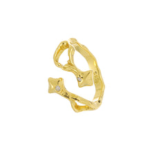 Adjustable CZ Star 925 Sterling Silver Ring