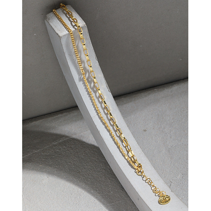 S925 Pure Silver Double Layer Starry Sky Bracelet