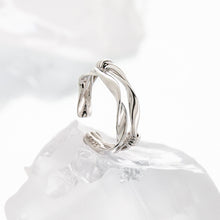 Double Layer Twisted Knot Adjustable 925 Sterling Silver Ring