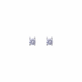 Simple Round Cut White CZ Pendant in 925 Sterling Silver