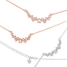 Women Irregular CZ 925 Sterling Silver Necklace