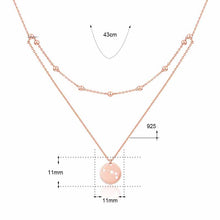 Party Double Beads Constellation Necklace - 925 Sterling Silver