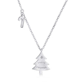 Fashion Christmas Tree Necklace in 925 Sterling Silver