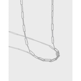 Minimalist S925 Silver Car Flower Chain Necklace for Women