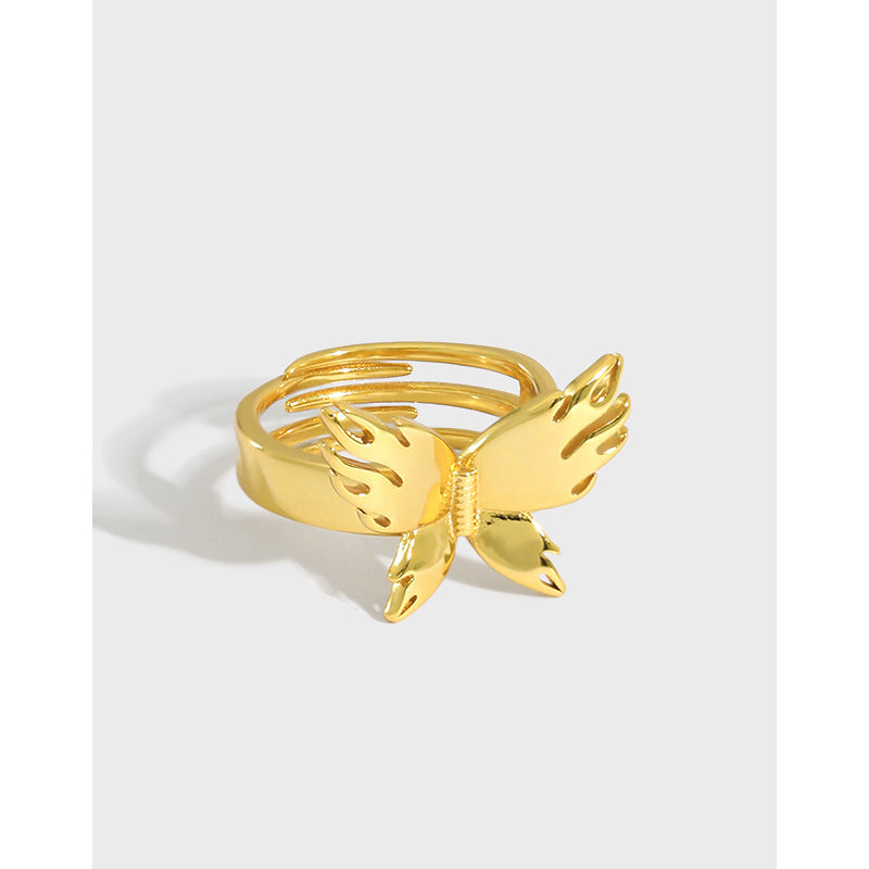 Women’s Adjustable 925 Sterling Silver Butterfly Ring