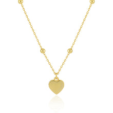 925 Sterling Silver Simple Heart Necklace for Girls